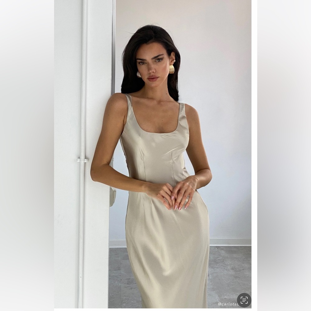 Meshki Cream Maxi Dress